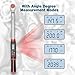 Leolee 1/2-Inch Drive Digital Torque Wrench with Angle, 7.38-147.5 Ft-Lb/10-200 Nm Electronic Torque Wrench with Preset Value, Data Storage, Buzzer, LED Flash Notification for Motorcycle, Car