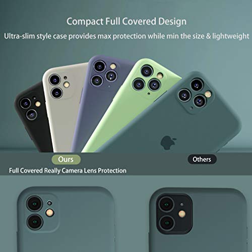 Coque silicone liquide iPhone 11 Pro Max antichoc avec doublure microfibre douce - 3