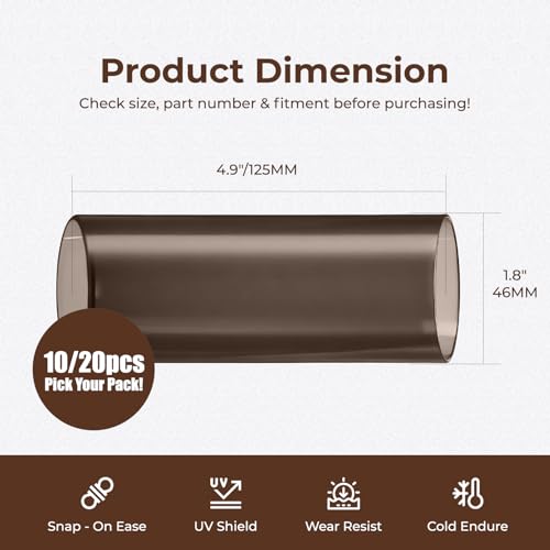ANATIA 10Pcs Pool Cover Spring Sleeve - Winter Swimming Pool Safety Cover Replacement - Vinyl Protective Sleeves for In-Ground Pools (Springs Not Included) - Thumbnail 2