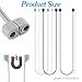 Hecila Magnetic Anti-Lost Straps Neck Rope Cord Soft Silicone Sports Lanyard Compatible All Wireless Headphones Wireless Earbud Lanyards for Sports Running Work