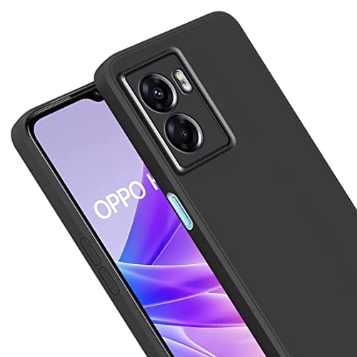 Image of BlazeTech for [ Realme Narzo 50 5G / Oppo K10 5G ] Liquid Silicone Back Case Cover Flexible |Inner Lining| with Camera Protection Back Cover for [ Realme Narzo 50 5G / Oppo K10 5G ] - Black