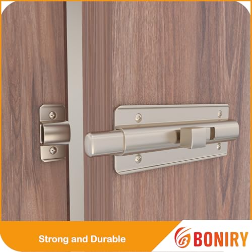Image of Boniry Premium Heavy Duty Door Latch | Door Stopper Lock | Main Door High Security and Home and Office Doors for Wooden and PVC Door Latch (4, Matt)