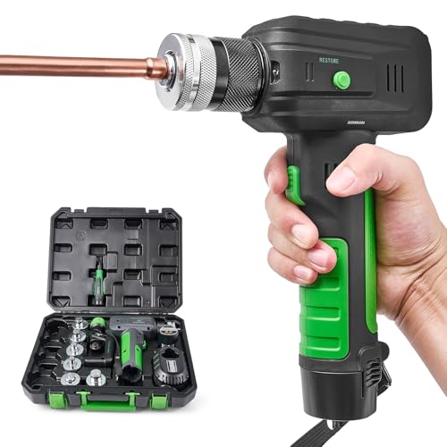 Super Stars Electric Tubing Expander Swaging Tool Kit – 2200mAh Battery Powered HVAC Copper &...