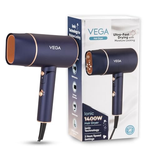 VEGA Ionic 1400W Foldable Hair Dryer (VHDH-35)