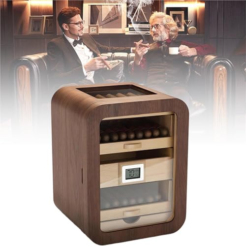 Humidore cigare en cèdre espagnol : l'armoire de stockage de 5 niveaux élégante