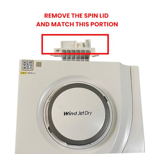 Image of Spin Lid Dryer Door Windjet Dry Compatible with LG 6.5Kg to 8.5Kg Semi Automatic Washing Machine (White Cut)