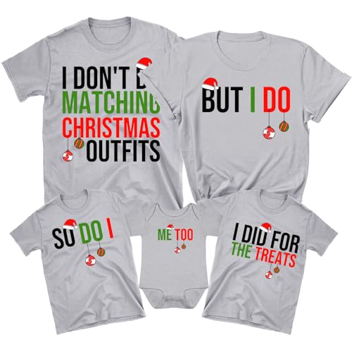 Family Christmas Shirts - I Don't Do Matching Christmas Outfits - But I Do Shirts, Matching Christmas Pajamas for Family 2025 Multicolor3