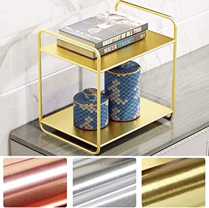 Image of WALLMATE Stainless Look Vinyl Contact Paper Peel and Stick Wallpaper for Kitchen Backsplash Self Adhesive Wallpaper Dishwasher Fridge Appliances (24 x 120 inch)