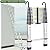 Telescoping Ladder with Hooks 16.5 FT Extension Ladder Aluminum Lightweight Telescopic Ladders for Home, Telescoping Attic Ladder RV Ladders Portable for Collapsible Roof Ladder, 330lbs Max Capacity