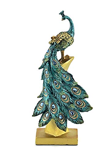 Estatua de Pavo Real Bellaa 13 Pulgadas miniatura 5