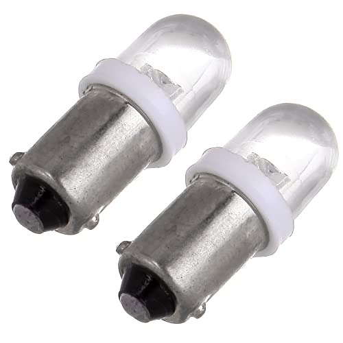 Cciyu 20X Ba9S Xenon White Led Lamp Instrument Cluster Gauge Dash Light Bulbs Bayonet Replacement Fit For 1956-1976 For Ford Dashboard Gauge Speedometer Odometer Map Light 53 53X 57 216 293 363 3886X #TOP4