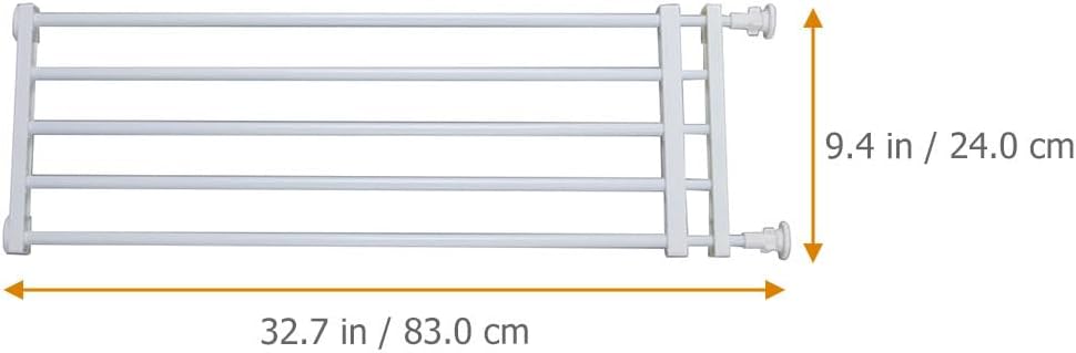 Kisangel Short Dog Gate Expandable Safety Gate Small Pet Fence Pet Gate for Indoor Doorway Staircases