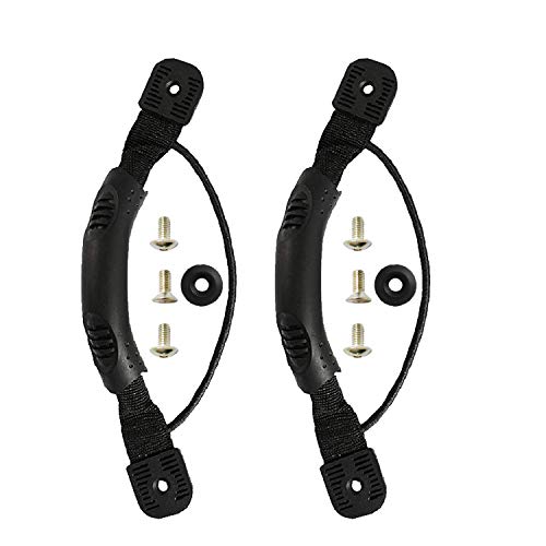 TENSPAL Kayak Side Handle Canoe Boat Carry Handles Mount Paddle Park Kayaks Hardwares Replacement Accessories Black 2 Pcs