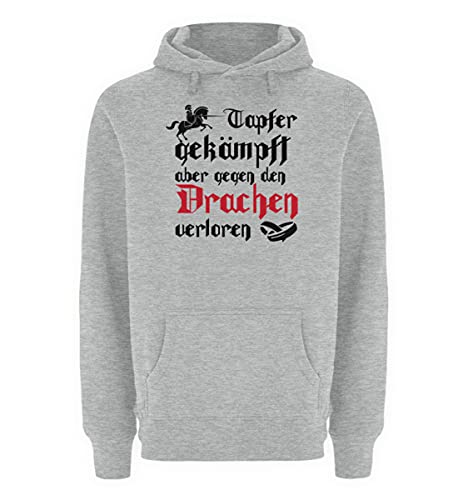 Pull à capuche coupe ample XL Gris Heather Sport contre le froid