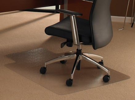 Back2BasicsCleartex Ultimat Polycarbonate Rectangular Lipped Chair Mat for Plush Pile Carpets Over 0.50 in. 48 X 60 in.