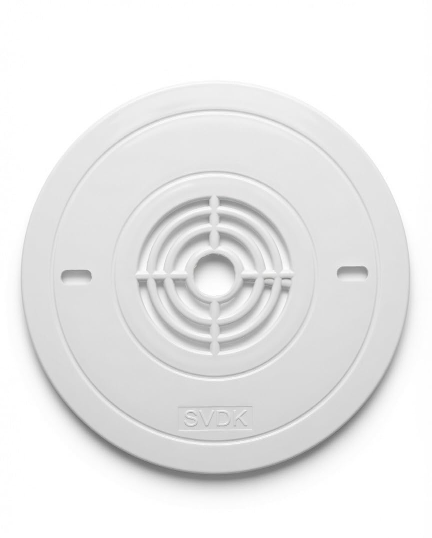 SVDK Ceiling Fan Sheet Cover | Round Roof Mounting Plate (6.5 Inch Diameter) | Durable Fan Canopy Base for Concealing Ceiling Cutouts (White-Pack of 10)-image-29