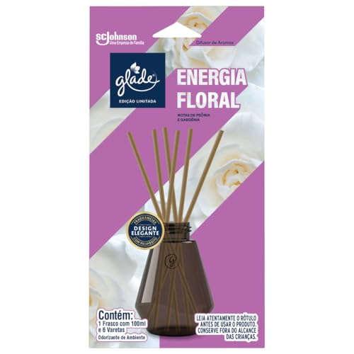 Glade Aromatizador de Ambiente, Difusor de Aromas Lavanda, Óleos Essenciais, 6 Varetas, 100ml