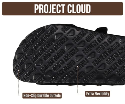 Image of PROJECT CLOUD 100% Genuine Leather Platform Sandals Women Wedge Sandals
