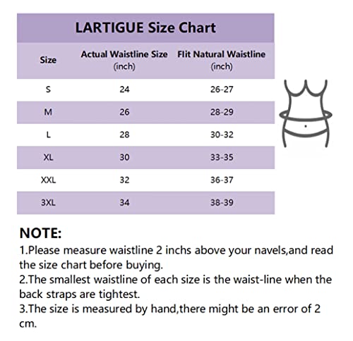 Lartigue Women 26 Steel Boned Waist Training Corset Heavy Duty Mesh Underbust Bustier Cincher,12.4 Inch Black L #TOP1