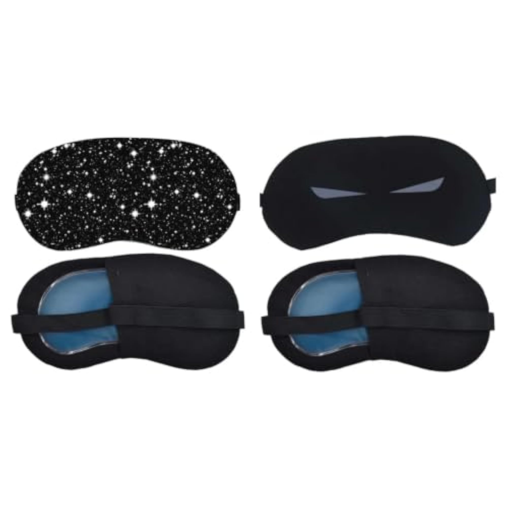 Sleeping Eye Mask, Combo Pack of 2 with Elastic Strap