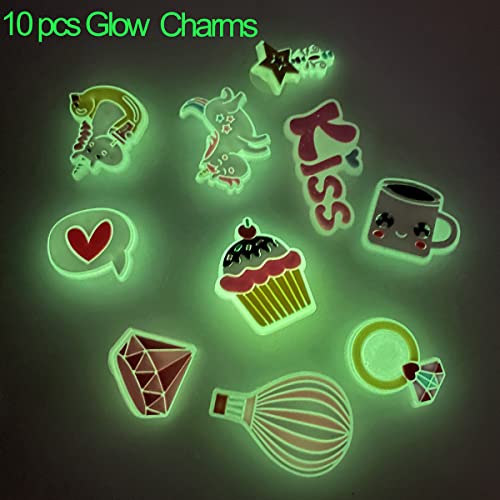 Cute Shoe Charms For Boys Girls, 70Pcs Different Shoe Charms Pack Decoration For Croc Shoes Bracelets Wristbands,10 Glows In The Dark Shoe Charms For Kids Party Favor Birthday Gifts #TOP1
