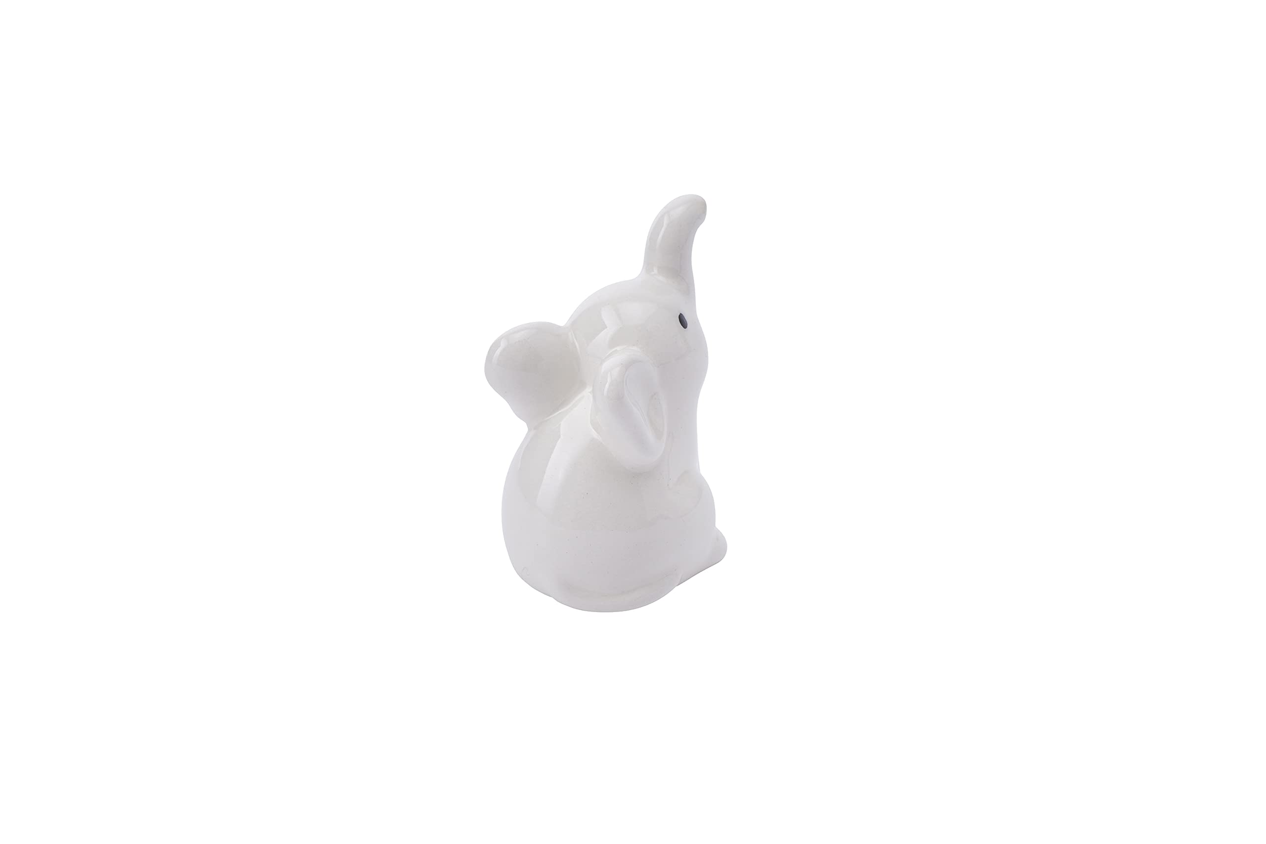 CGB Giftware Ceramic Elephant Charm, White, 6cm x 3.5cm x 4.3cm - Image 3
