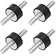 Jadeshay Gummipuffer m6, 4 Stück Schwingungsdämpfer M6 Gummilager Anti Vibration Bobbin Silent Block-Auto-Boot Bobbins (VV20*10 M6*18)