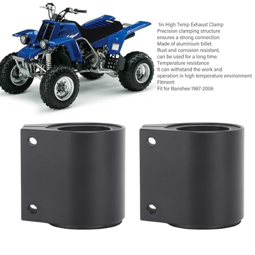 Abrazadera de escape para Banshee 1987-2006 aluminio alta temperatura recambio ATV 6