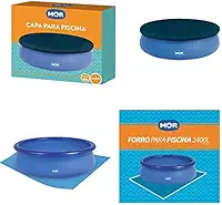 Kit Capa + Forro Para Piscina Splash Fun 2400 Litros - Mor
