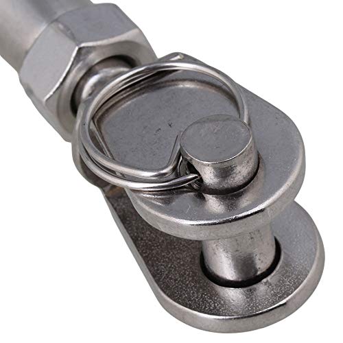 2 piezas Tensor para cable de acero con cuerpo cerrado europeo M10 de acero inoxidable miniatura 5