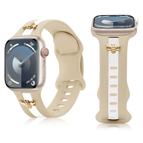 Ruibopad Silicone Strap with Honey Bee Charms