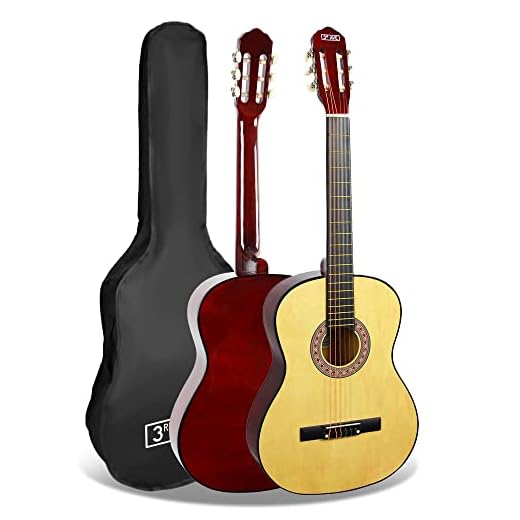 3rd Avenue STX20AN - Guitarra clásica de tamaño completo, Natural, Estándar