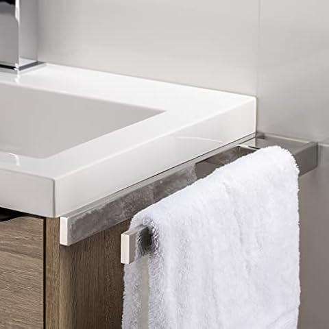 Sagittarius One 401S1 Self Adhesive Towel Rail Wall Mounted | 40CM Self Adhesive Towel Holder for Bathroom and Kitchen | Rustproof Towel Rack SUS304 | Design Tea Towel Holder / Hand Towel Holder Cover