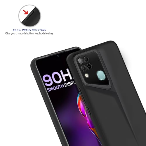 Image of Amazon Brand - Solimo Ultra-Thin Blade Runner Series Matte Finished Camera Protection Soft Back Cover for Infinix Hot 10s - Black