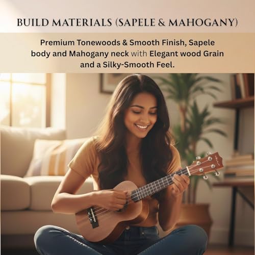 Image of Vault UK-100S 21 inch Arched Back Soprano Ukulele With Gig-Bag - Natural