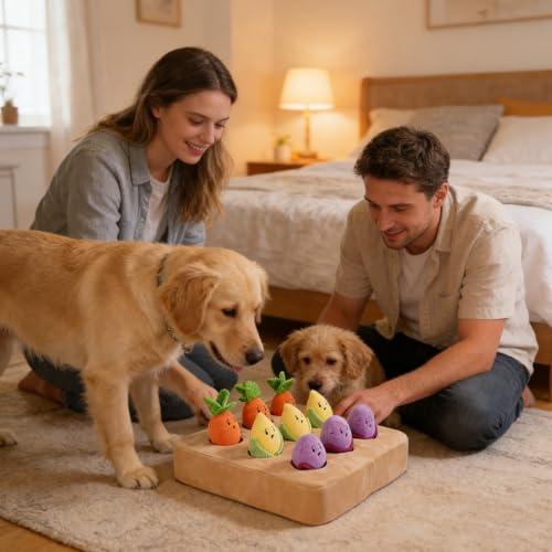 Tapis de fouille carotte pour chien et chat interactif - 3