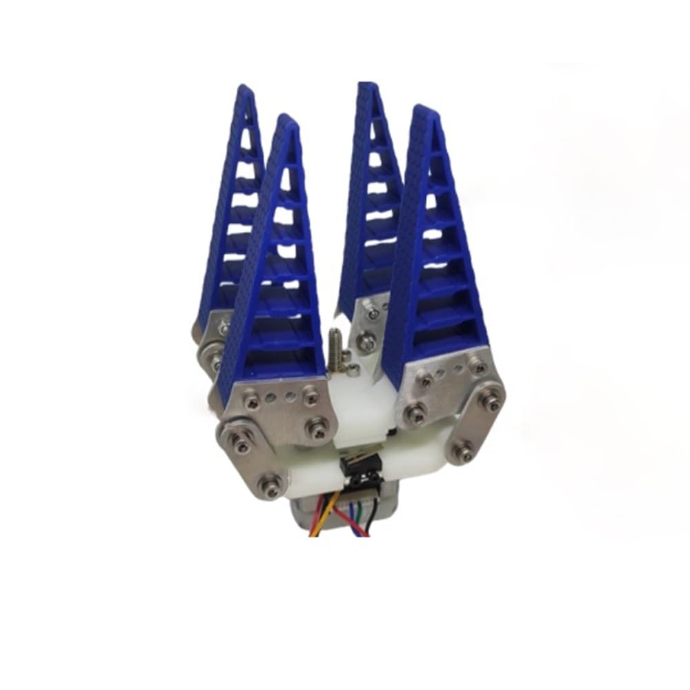 Toplionace Pinza Neumática Flexible de 4 Mordazas – Carrera de 103+24mm, Cilindro de 20mm de Diámetro, Puerto M5