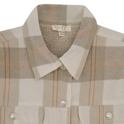 Jessica Simpson Girl's Plaid Long Sleeve Button-Down Flannel Top4