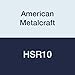 American Metalcraft HSR10 Riser, Stainless Steel, Hammered, S-Shaped, 10" L