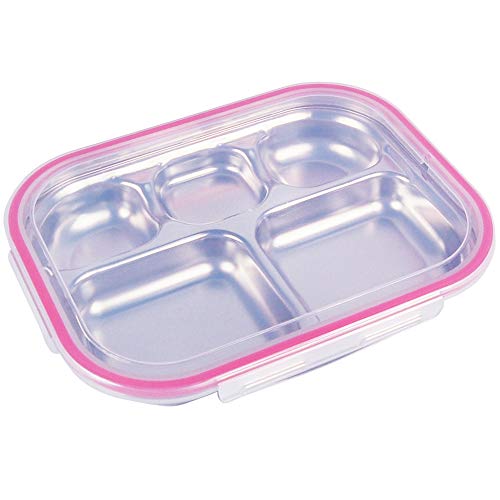 SU Company Stainless Steel Divided Tray Divided Plate Diet Plate Diet Food Control