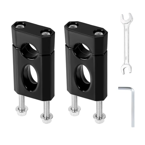 NQEUEPN Handlebar Risers, 7/8 Handlebar Mount Clamp Risers Motorcycle Handlebar Risers for Honda Apollo SSR 110cc 125cc Dirt Bike parts accessory (Black)
