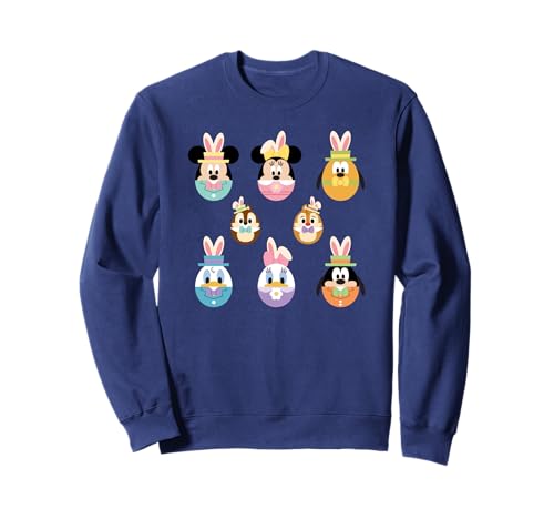 Sweatshirt Disney Mickey Mouse imprimé oreilles de lapin vêtement de Pâques unisexe