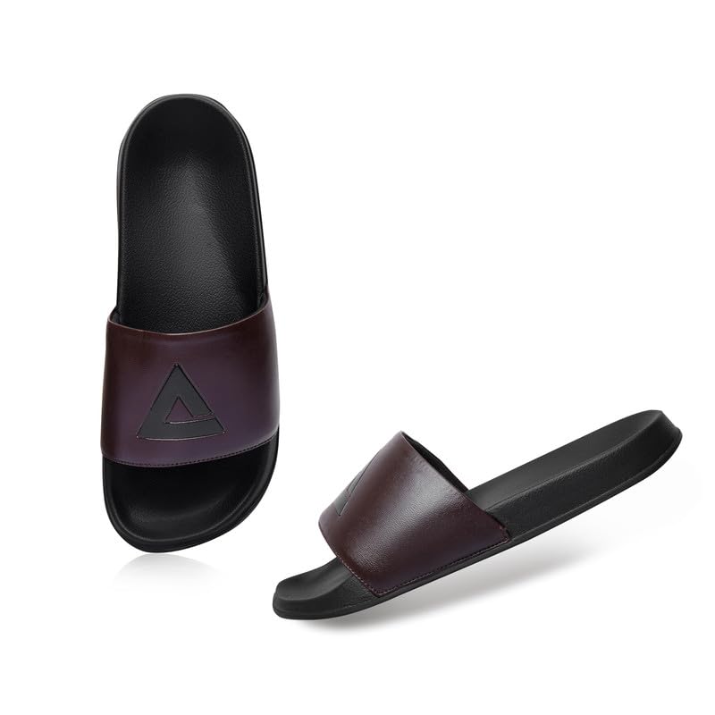 Image of ARVAN Mens Sliders | Lightweight, Anti-Slip & Cushioned Comfort Slides for Casual & Beach Use