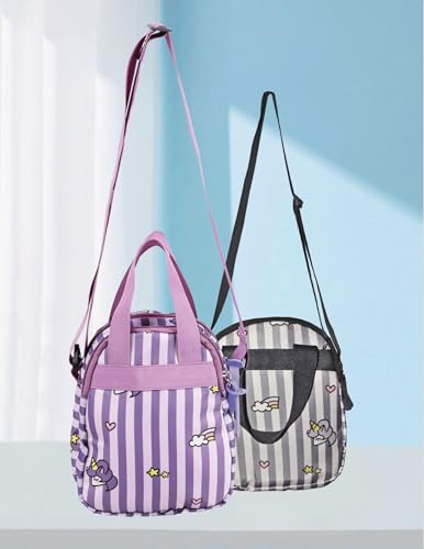 Image of PB Pearlbags Soft Crossbody Shoulder Or Hand Bag or Sling bag Water Resistant Anti Fall Stationery Storage Bag Handbag Clutch Bag Sweet Birthday Gift For 5-10 Years Children Students Girls