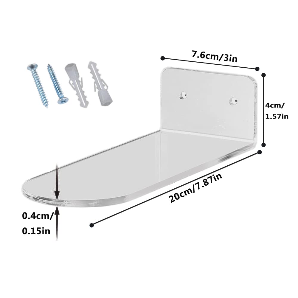 Set Of 12 Floating Shoe Display Shelves - Clear Nepal | Ubuy - View #4