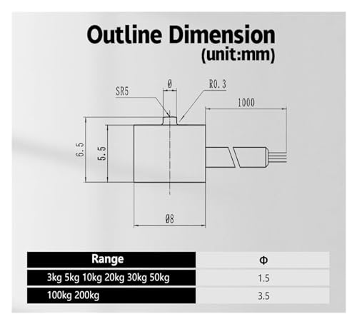 Báscula electrónica de correo DYHW-108 5kg miniatura 6