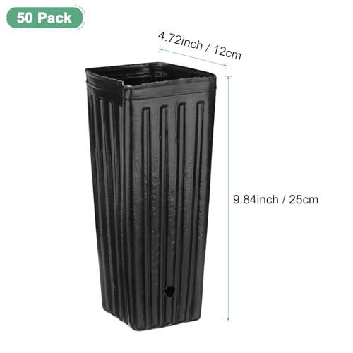 M METERXITY 50-Pack Plant Nursery Pots - Image 3
