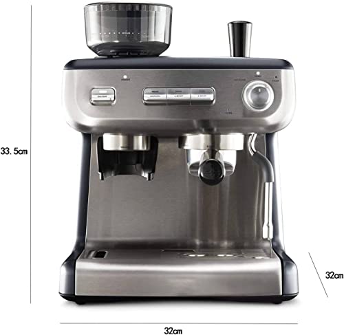 ADAPEY Cafetera expreso Máquina de café espresso automática con molinillo y varilla de vapor, máquina de café… - Imagen 8