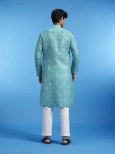 Image of DIWAS BY MANYAVAR Men's Cotton Blend Printed Kurta (1pc)
