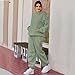 Earnmore Damen Hausanzug mit Kapuze 2 Teile, Damen Jogginganzug Set Sweatshirt mit Hose Elegant Freizeitanzug,Sport Hosenanzug Langarm Hoodie Hausanzug (Grün,L)